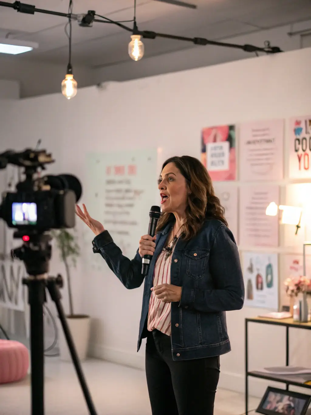 A visual representation of a leader confidently addressing a team, showcasing effective communication and strategic decision-making.