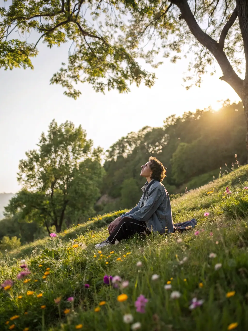 An image of an individual meditating or practicing mindfulness, symbolizing the importance of mental resilience in leadership.
